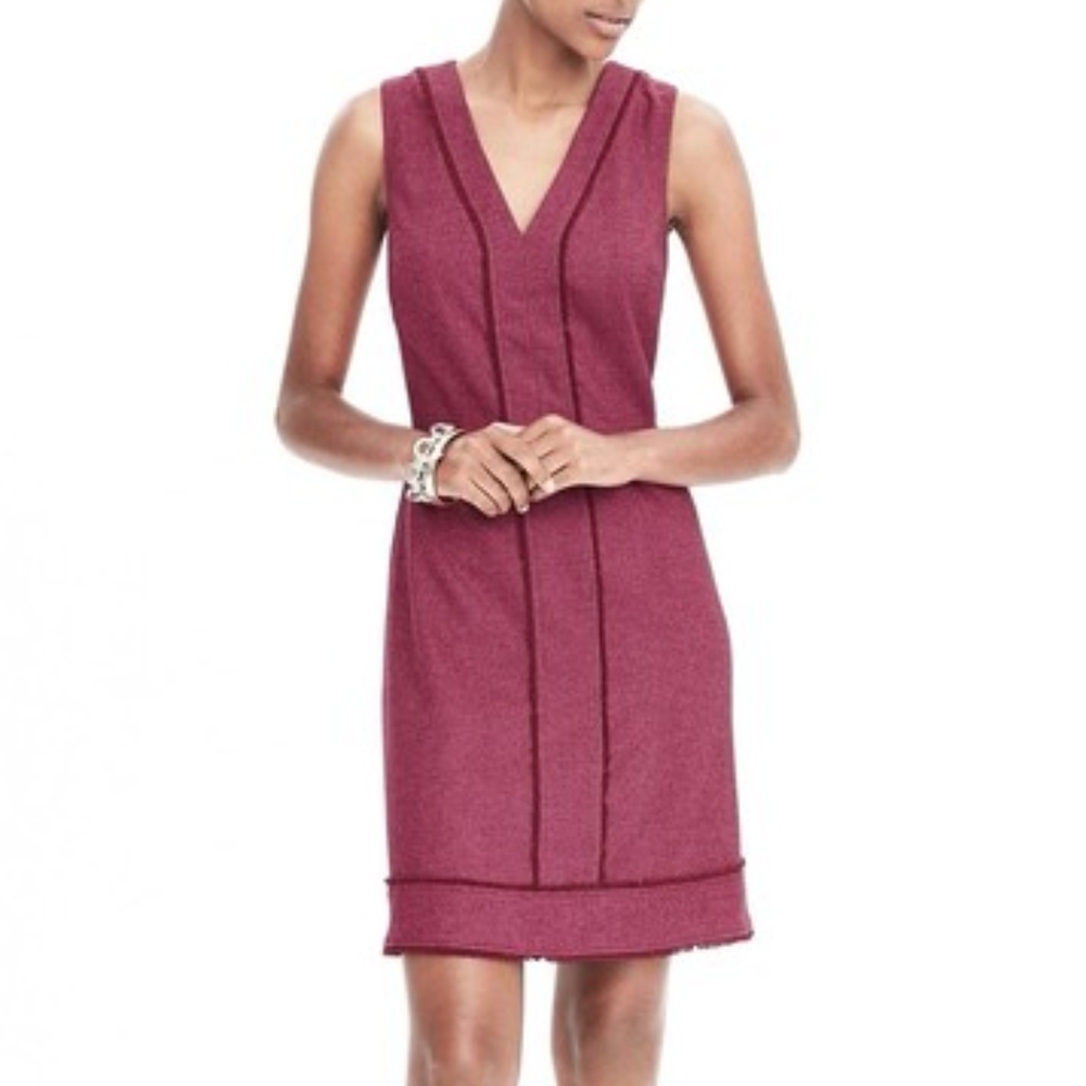 ***SOLD*** BANANA REPUBLIC HERRINGBONE DRESS - Picture 1 of 3